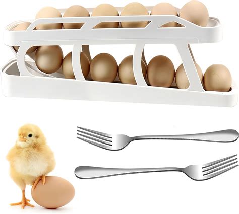 Amazon Anmofly Egg Holder For Refrigerator Rolling Egg Holder