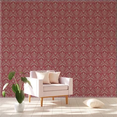 Regal Damask Elegance Wallpaper - Custom Wallpaper