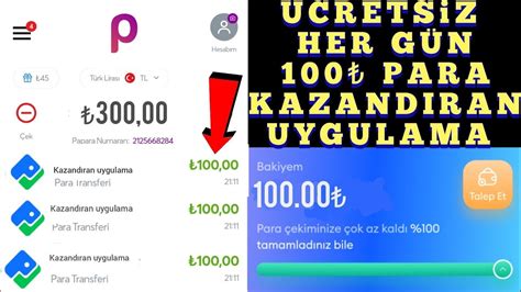 BEDAVA HER GÜN 100 PARA KAZANDIRAN MOBİL UYGULAMA internetten para