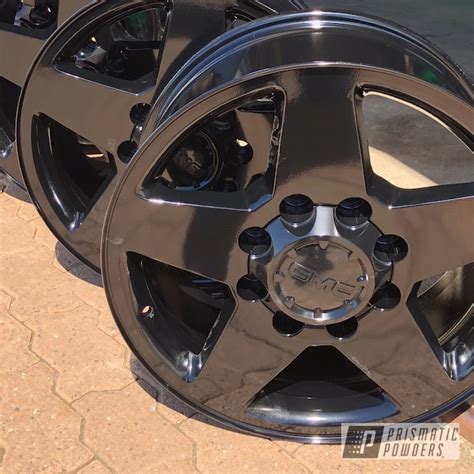 20” Double Gloss Black Gmc Wheels Prismatic Powders