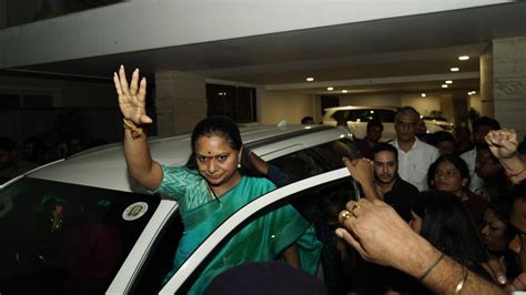 kavitha flown  delhi  interrogation  dramatic arrest