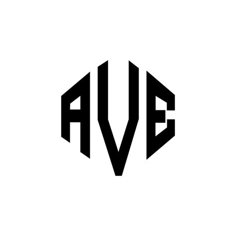 AVE letter logo design with polygon shape. AVE polygon and cube shape ...