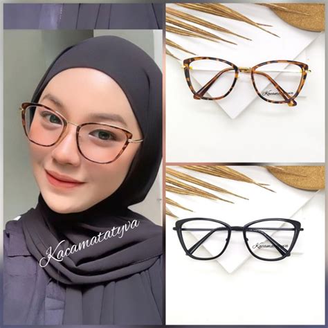 Jual Frame 95290 Kacamata Wanita Cat Eye FREE LENSA Minus Atau Normal