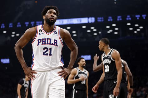 Joel Embiid S Status For 76ers Nets Series Uncertain After Knee Injury