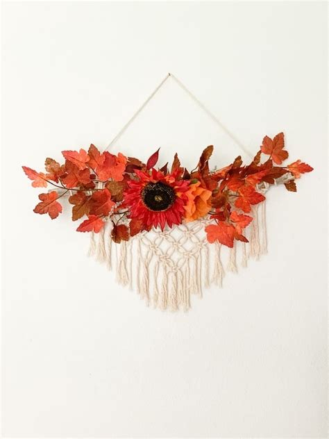 Easy Diy Fall Macrame Wall Hanging Joyful Derivatives