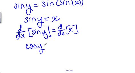 What Is The Derivative Of Arcsinx Youtube