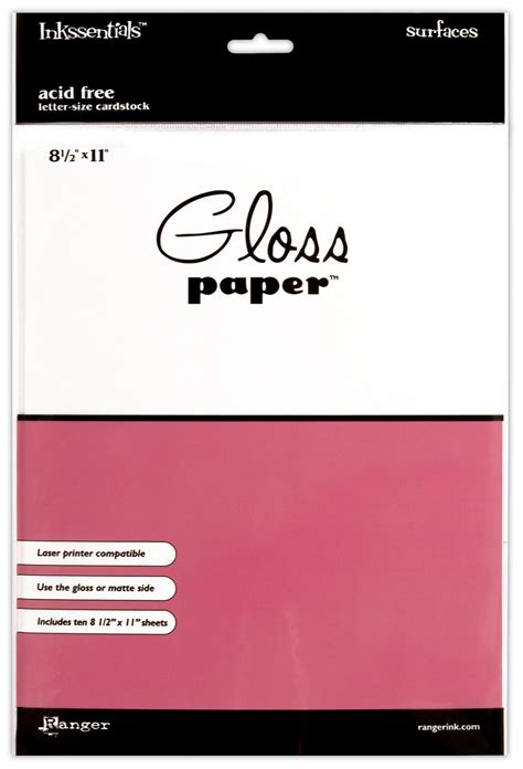 glossy paper 8 1/2 x 11 - 789541012887