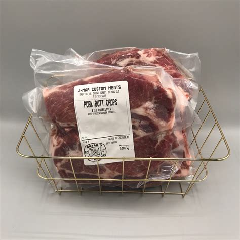 Greener Pastures Pork Butt Chops 3lbs Heritage Pastured Blue Cow