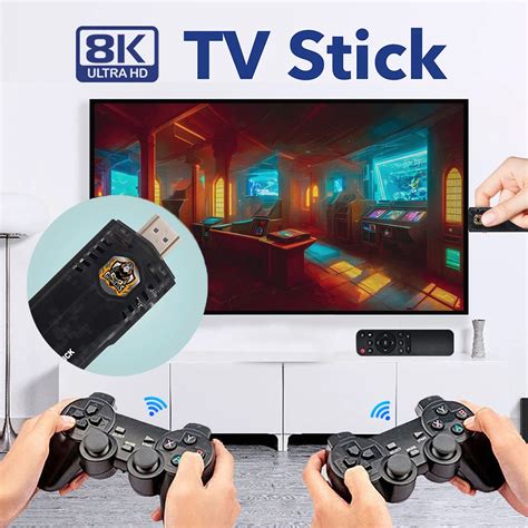 M8 64G X8 Game Stick pour Android 10000 jeux vidéo rétro consoles