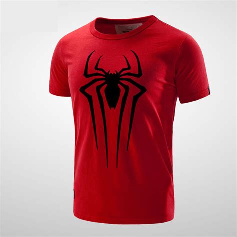 Marvel Spiderman T Shirt Men Boy Black Tee Wishiny