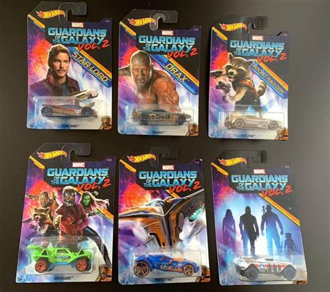 KIT 6 HOT WHEELS GUARDIANS OF THE GALAXY VOL 2 NO BLISTER PALADINO LEILÕES