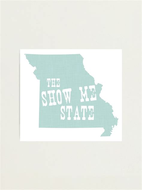 "Missouri State Motto Slogan" Photographic Print by surgedesigns ...