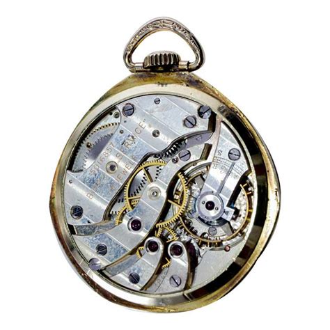 Longines For Birks Open Faced Pocket Watch With Original Dial Circa