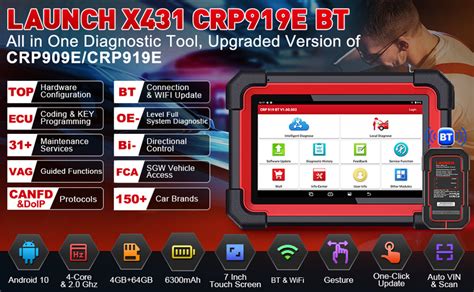 Launch CRP919E BT Diagnostic Scanner Supports ECU Coding CAN FD DoIP