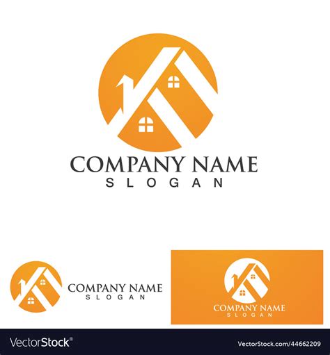 Property And Construction Logo Design Royalty Free Vector