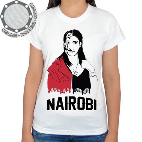 Camiseta La Casa De Papel Nairobi Camisa Ah Elo