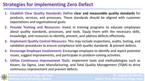 Zero Defects And Continuous Improvement In Tqm Ppt