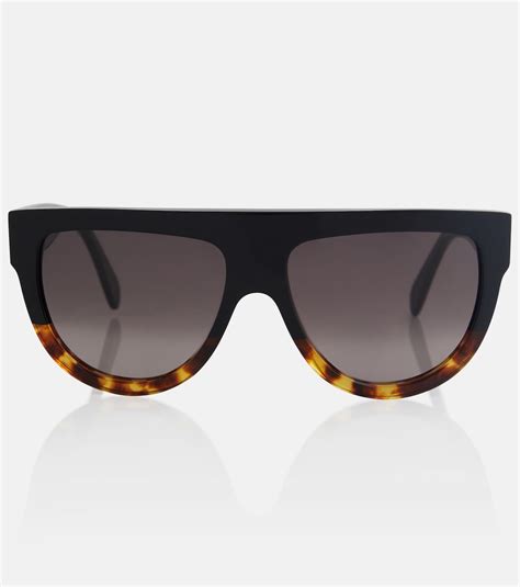 Aviator Acetate Sunglasses In Black Celine Eyewear Mytheresa