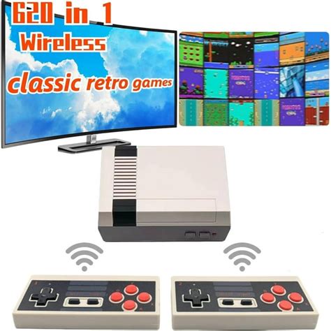 Retro Game Console Mini Classic Game System With 2 Classic Wireless