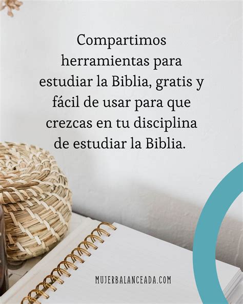 Herramientas Para Estudiar La Biblia Mujer Balanceada