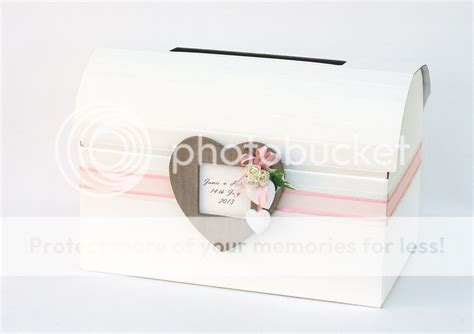 Personalised Wooden Heart Wedding Card Post Box Chest Wishing Well Any