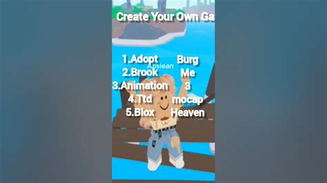 Create Your Own Roblox Game Youtube