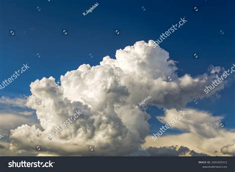 Layered Storm Clouds Heavy Rain Clouds Stock Photo 2201425211 ...