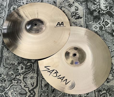 Mint Sabian Aa Raw Bell Hi Hat Pair B B Reverb