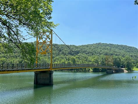 Beaver Bridge: The Little Golden Gate Bridge of Arkansas - Somewhere In ...