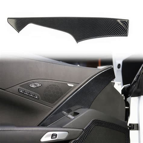 Carbon Fiber Dashboard Panel Decor Cover For Chevrolet Corvette C7 2014