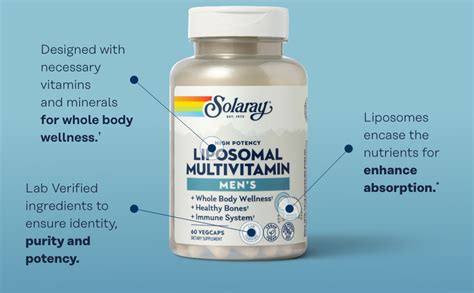 Amazon Solaray Liposomal Multivitamin For Men Enhanced Absorption