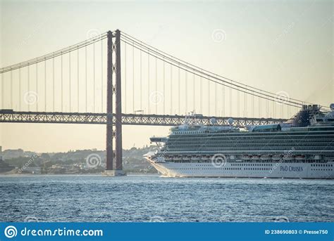 Portugal Lisbon Rio Tejo Cruise Boat Editorial Stock Photo Image Of