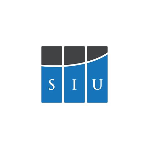 SIU letter logo design on white background. SIU creative initials ...