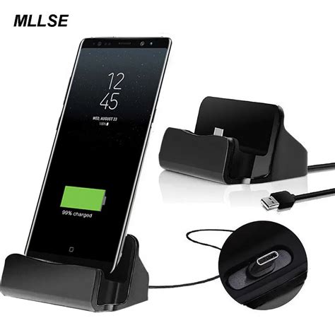 Mllse Usb C Dock Charger Desktop Charging Data Sync Stand Station