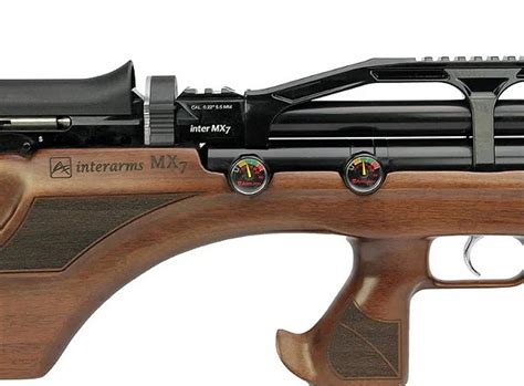 Carabina Pressão Pcp Mx7 Bullpup Wood Regulated 12 Tiros Cal 5 5mm