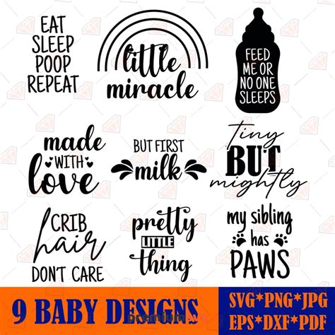 Baby Saying Shirt Svg Bundle Baby Onesie Svg Designs Premiumsvg