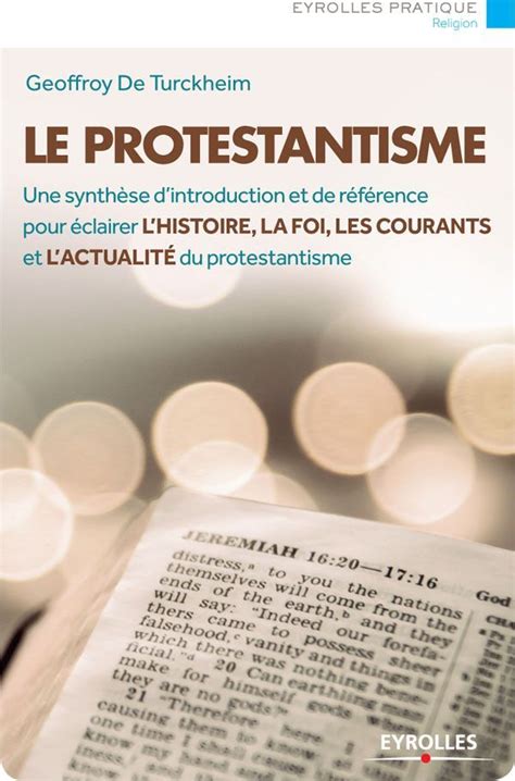 Le protestantisme Une synthèse dintroduction et de référence pour