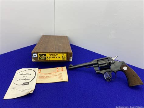 Sold 1966 Colt Official Police 38 Special Blue Classic Double Action