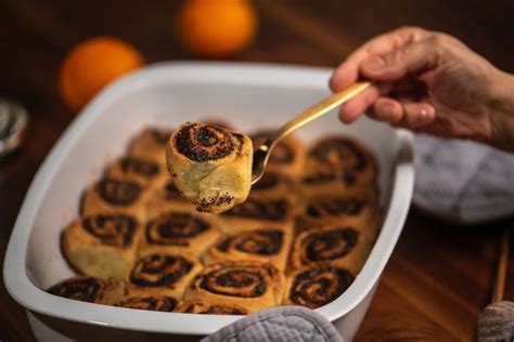 Germteigschnecken Mit Mohn Orange Food Breakfast Cereal