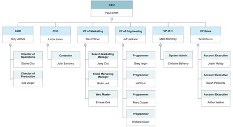 Organizational Chart - What is an Organization Chart? Types, Tips ...