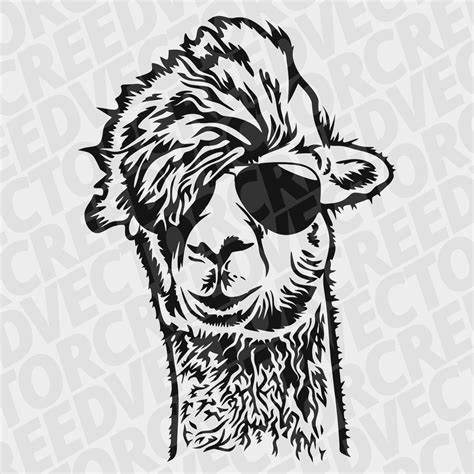 Llama Head Svg