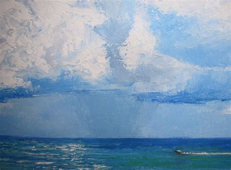 Seascape Oil Painting Tropical Beach Artwork Ocean Scene Art - Etsy