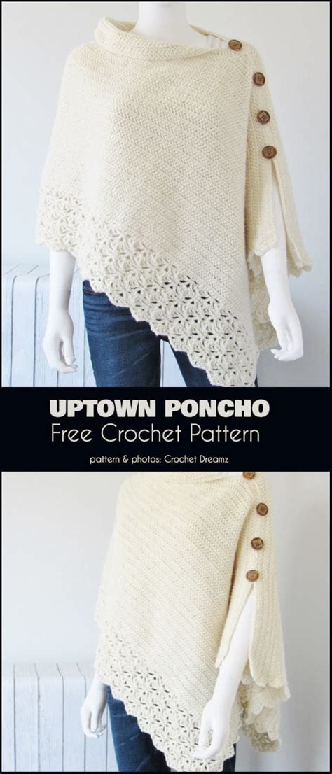 Uptown Poncho Free Crochet Pattern Your Crochet