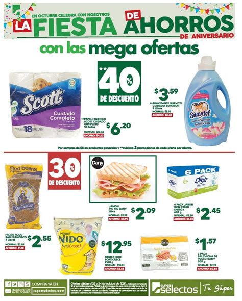 40 descuento en Mega Ofertas de Súper Selectos 23 Octubre TuOfertaSV