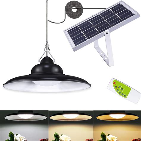 New Version Solar Pendant Light Awanber Outdoor Indoor High Brightness 3 Colors Temperature