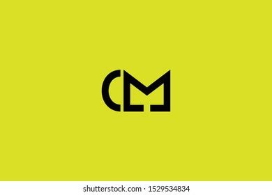 Initial C M Letter Logo Design Stock Vector Royalty Free 1529534834