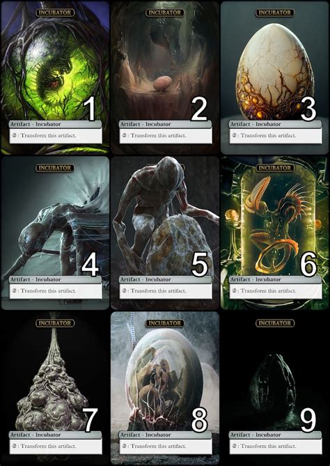 Mtg Incubator Token Alternative Art Choose The Art For Edh