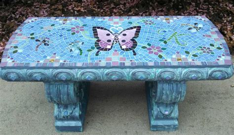 Mosaic Memorial Garden Benches Waters End Studio