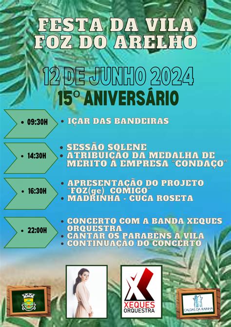 Festa Da Vila Foz Do Arelho 12 De Junho 2024 Junta De Freguesia