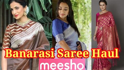 Kanjeevaram Silk Saree Banarasi Saree Meesho Silk Saree Meesho